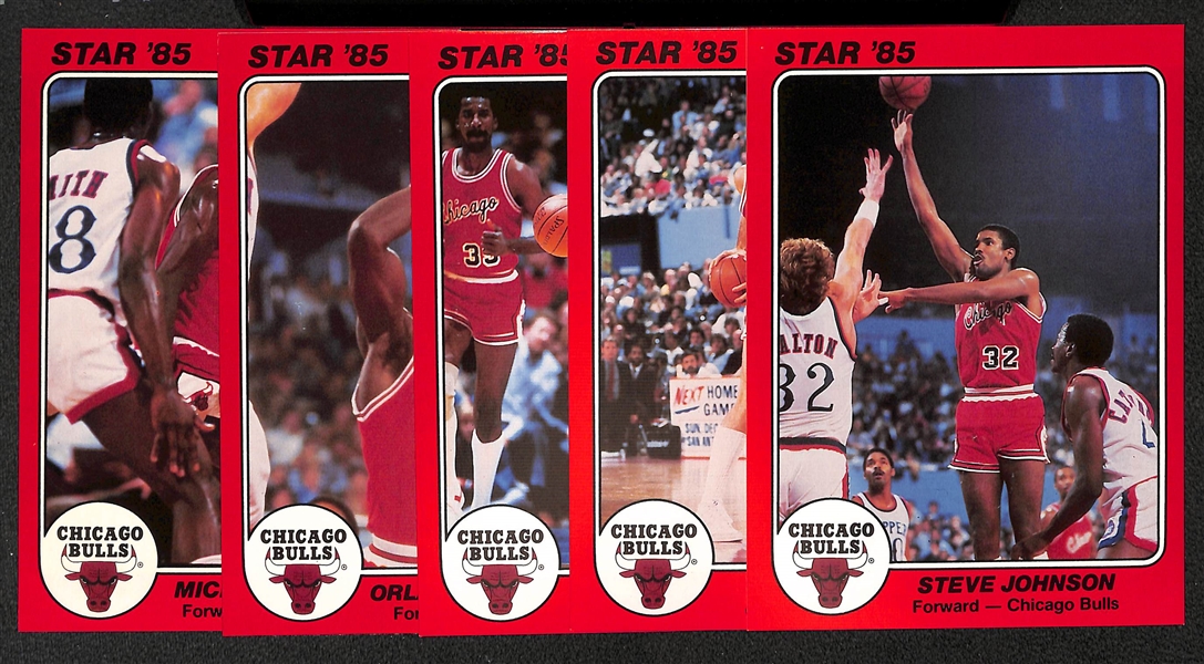 1984-85 Star Team Supers Chicago Bulls  5x7 with Michael Jordan Rookie 